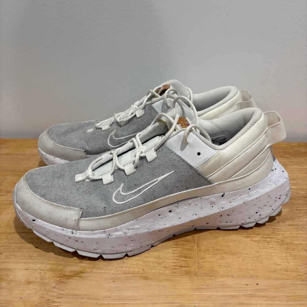Nike Crater Impact Sustainable‎ Running Shoes Men Grey White size 9.5 DC6916-100